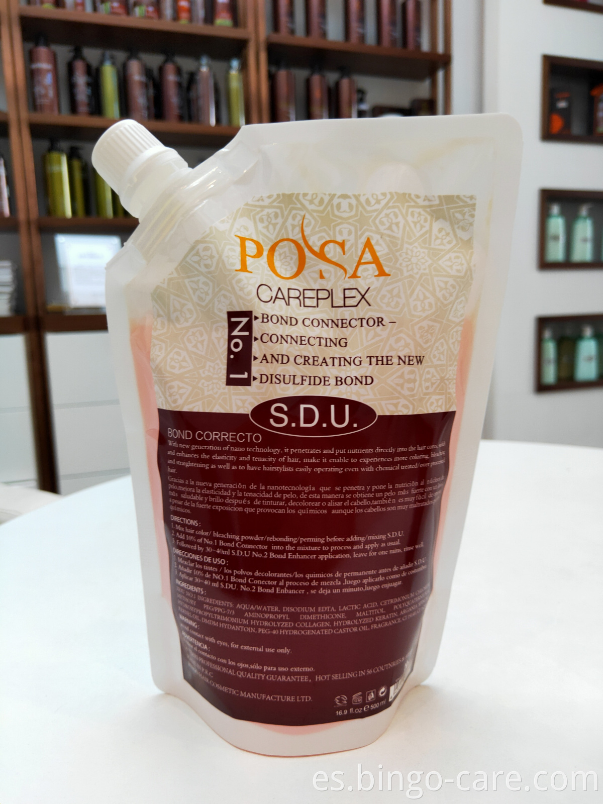 Venta caliente profesional Careplex Hair Repairing S.D.U. Tinte para el cabello Careplex NO.1 y NO.2